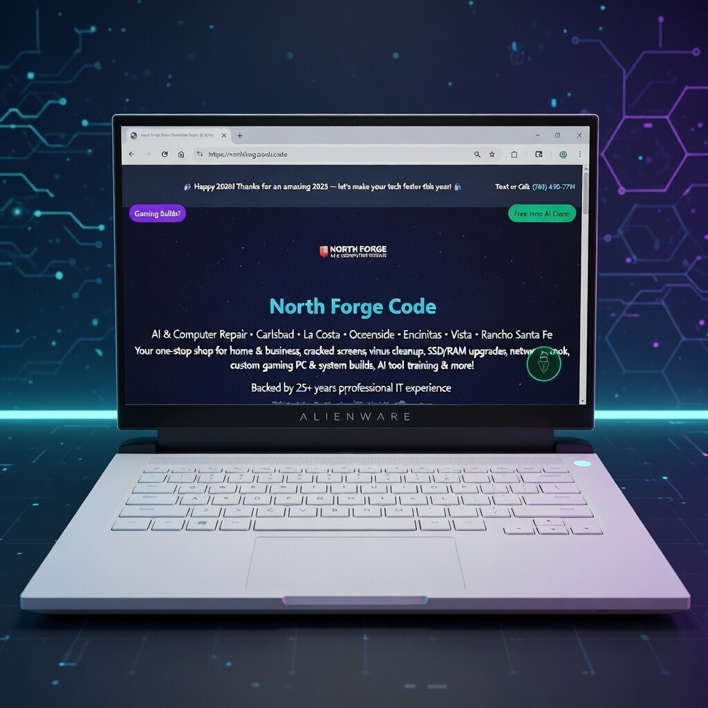 Repaired Alienware laptop internals after upgrade